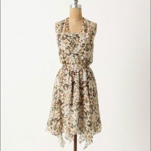Anthropologie Leifsdottir Drifting Lillies Dress